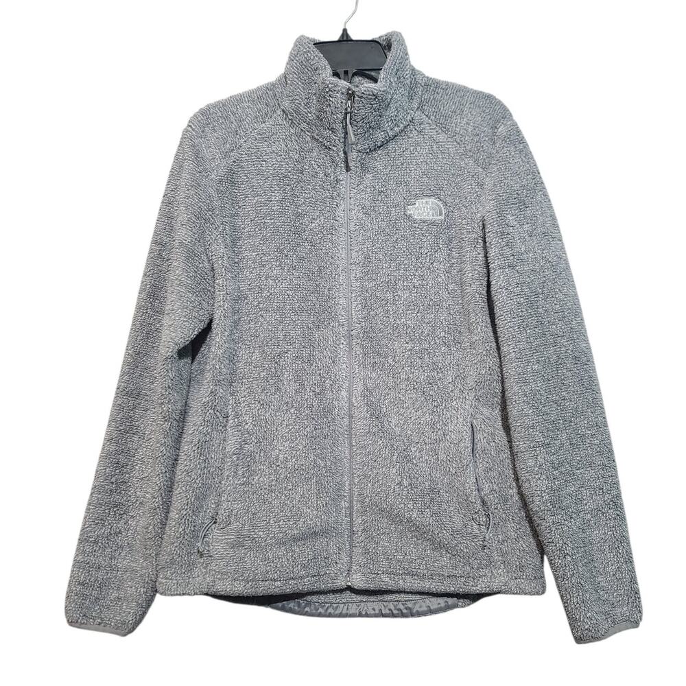 The North Face Osito II High-Pile Fleece Jacket Rabbit Gray Large GUC